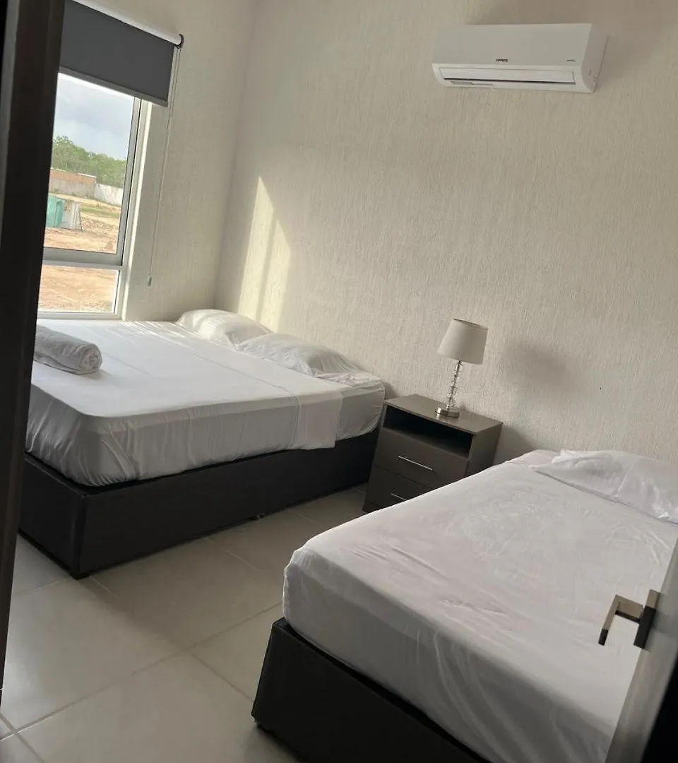 Departamento Residencial Izamal En Homun Apartment Cancun 0*,